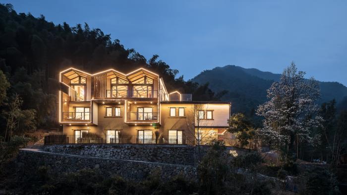 BIM建筑|戴家山倚云山舍精品民宿 / 简然建筑