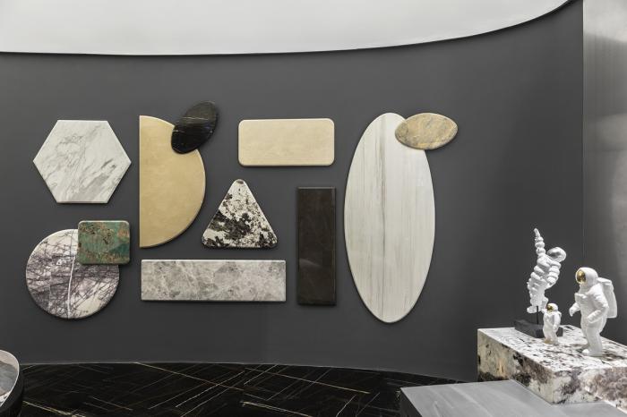 BIM建筑|星体变幻般的冲击感，“太空”石材展厅 / 李振杰