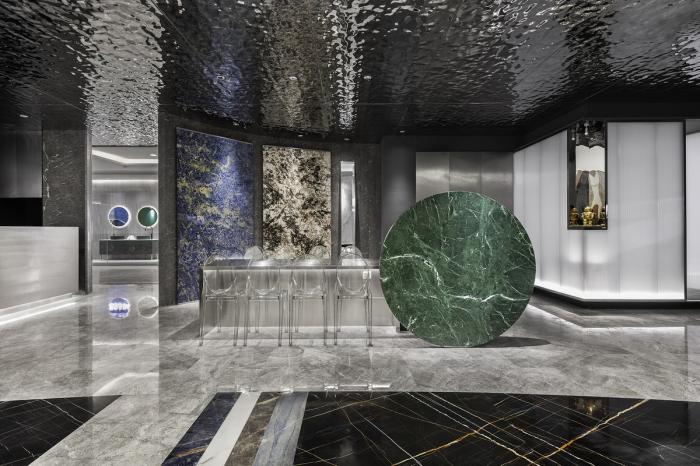 BIM建筑|星体变幻般的冲击感，“太空”石材展厅 / 李振杰