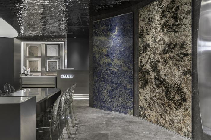 BIM建筑|星体变幻般的冲击感，“太空”石材展厅 / 李振杰