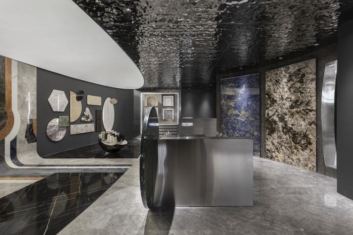 BIM建筑|星体变幻般的冲击感，“太空”石材展厅 / 李振杰