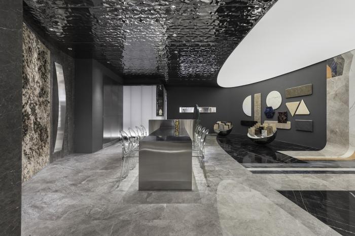 BIM建筑|星体变幻般的冲击感，“太空”石材展厅 / 李振杰