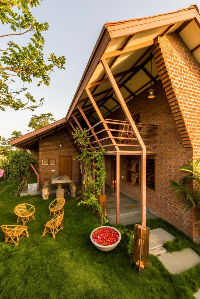 BIM建筑|恬静的花园度假屋——印度住宅“Palasvada”