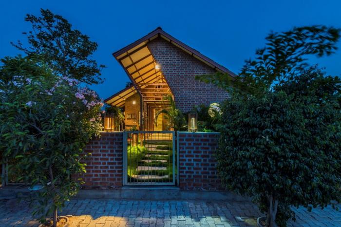 BIM建筑|恬静的花园度假屋——印度住宅“Palasvada”