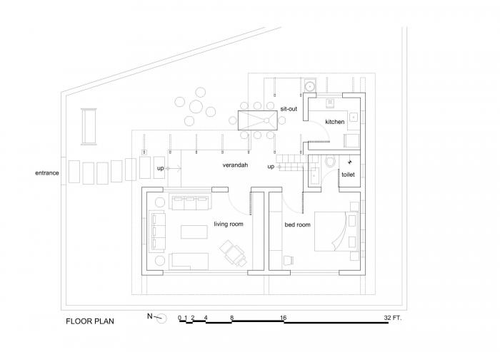 BIM建筑|恬静的花园度假屋——印度住宅“Palasvada”