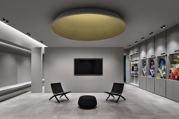 BIM建筑|色彩拼图 | 本杰明摩尔旗舰店 / 大成设计