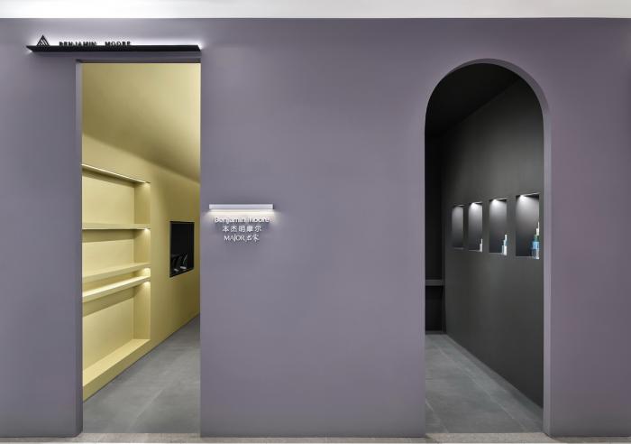 BIM建筑|色彩拼图 | 本杰明摩尔旗舰店 / 大成设计