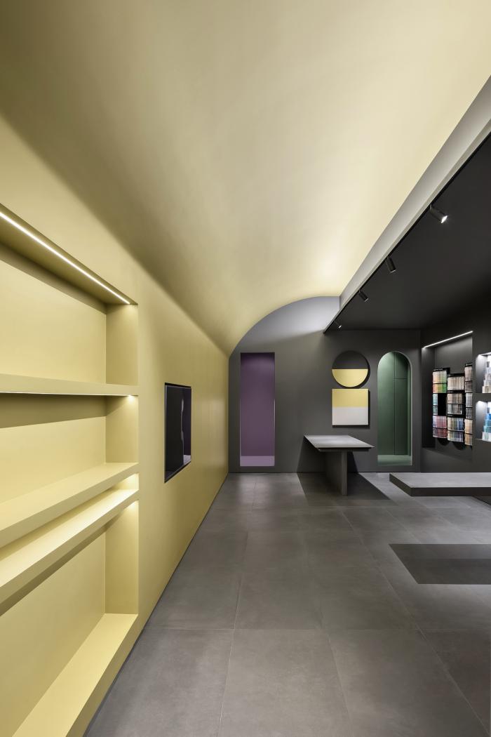 BIM建筑|色彩拼图 | 本杰明摩尔旗舰店 / 大成设计