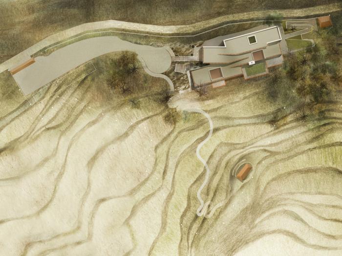 BIM建筑|粗野之中，宁静地消隐，喜马拉雅山间坡道小屋 / Ant Studio