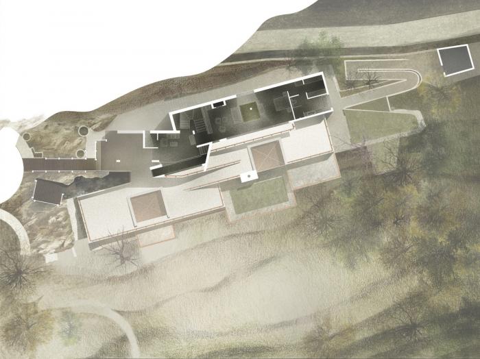 BIM建筑|粗野之中，宁静地消隐，喜马拉雅山间坡道小屋 / Ant Studio