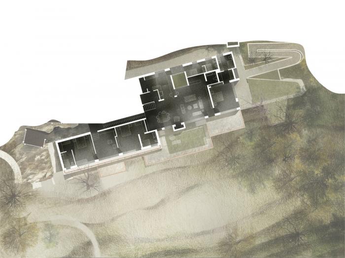 BIM建筑|粗野之中，宁静地消隐，喜马拉雅山间坡道小屋 / Ant Studio