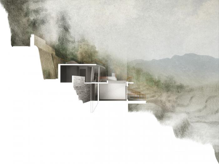 BIM建筑|粗野之中，宁静地消隐，喜马拉雅山间坡道小屋 / Ant Studio