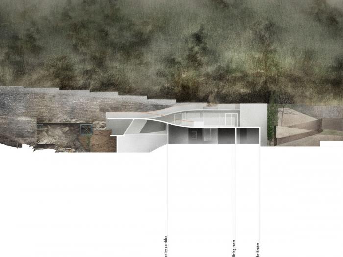 BIM建筑|粗野之中，宁静地消隐，喜马拉雅山间坡道小屋 / Ant Studio