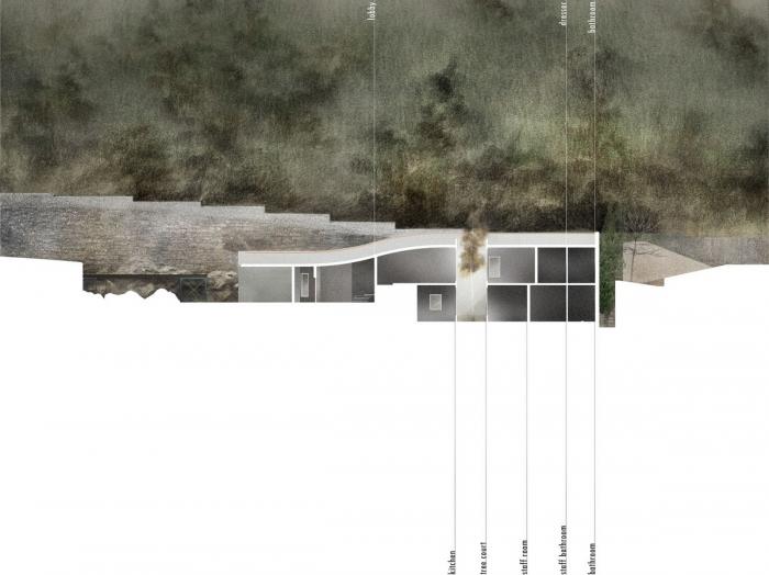 BIM建筑|粗野之中，宁静地消隐，喜马拉雅山间坡道小屋 / Ant Studio