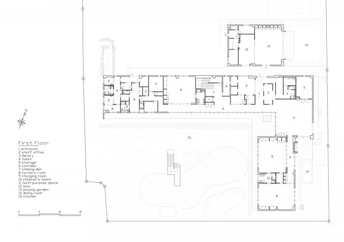 BIM建筑|儿童画里的木屋乐园，MRN幼儿园 / HIBINOSEKKEI +日比野设计