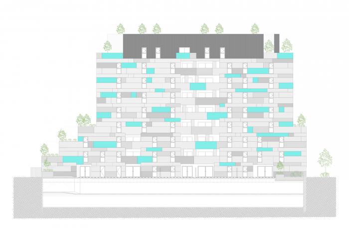 BIM建筑|极富变化的肌理，蒙皮利埃公园公寓“I-Park” / NBJ Architectes