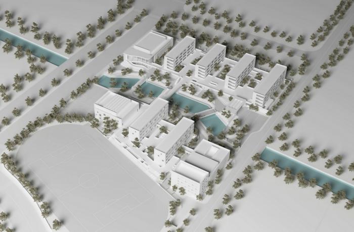 BIM建筑|小河弯弯，愉快嬉戏的童年——宁波杭州湾滨海小学 / 浙江大学建筑设计研究院