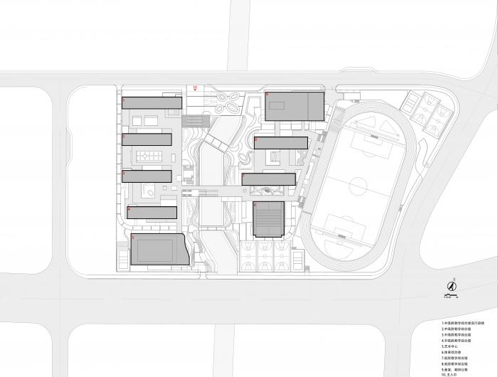 BIM建筑|小河弯弯，愉快嬉戏的童年——宁波杭州湾滨海小学 / 浙江大学建筑设计研究院
