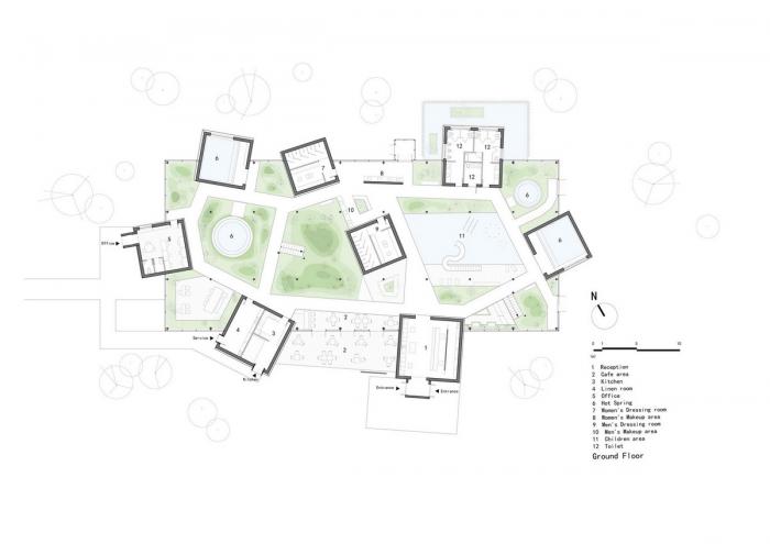 BIM建筑|森之谷温泉中心 / B.L.U.E. 建筑设计事务所