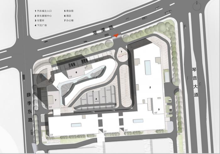 BIM建筑|极速车王的起点——天益国际汽车城 / 三益建筑设计