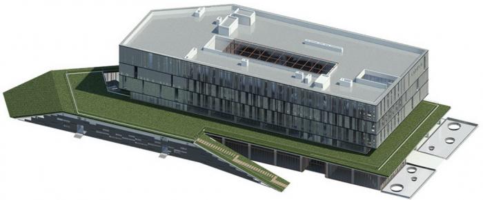 BIM建筑|如场地升起的巨石——青浦区档案馆 / UDG联创设计