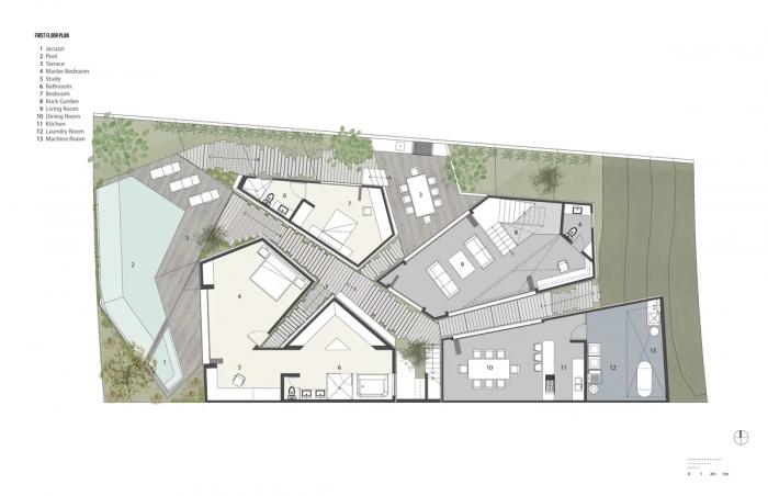 BIM建筑|一簇互相对望的“岩石”集群——Amanali住宅 / Rojkind Arquitectos