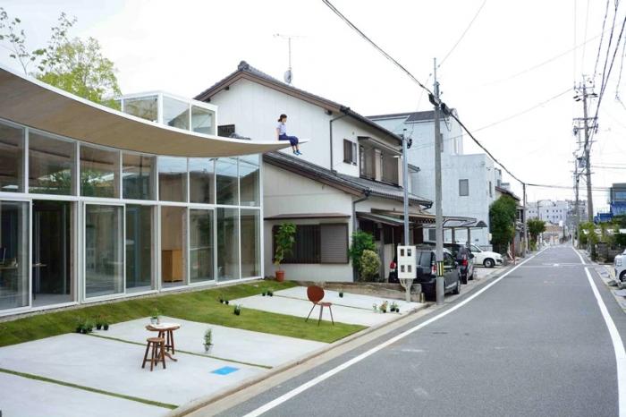 BIM建筑|白色飞船木屋，富有张力的伸展，Sannouno办公室 / Sudio Velocity