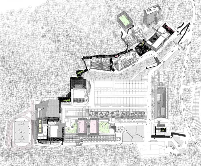 BIM建筑|漫步空间的营造——深圳明德学院 / 源计划建筑师事务所