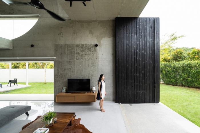 BIM建筑|简约而大胆，混凝土拱形筒的小清新：Bewboc 住宅 / Fabian Tan