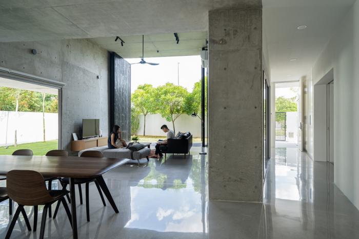 BIM建筑|简约而大胆，混凝土拱形筒的小清新：Bewboc 住宅 / Fabian Tan