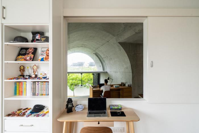 BIM建筑|简约而大胆，混凝土拱形筒的小清新：Bewboc 住宅 / Fabian Tan