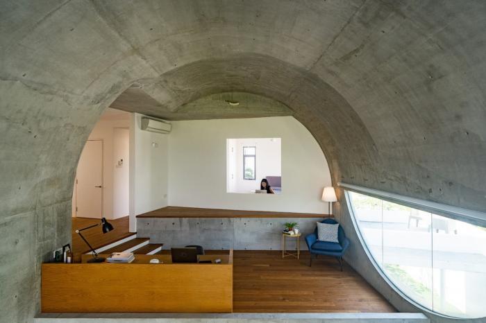 BIM建筑|简约而大胆，混凝土拱形筒的小清新：Bewboc 住宅 / Fabian Tan