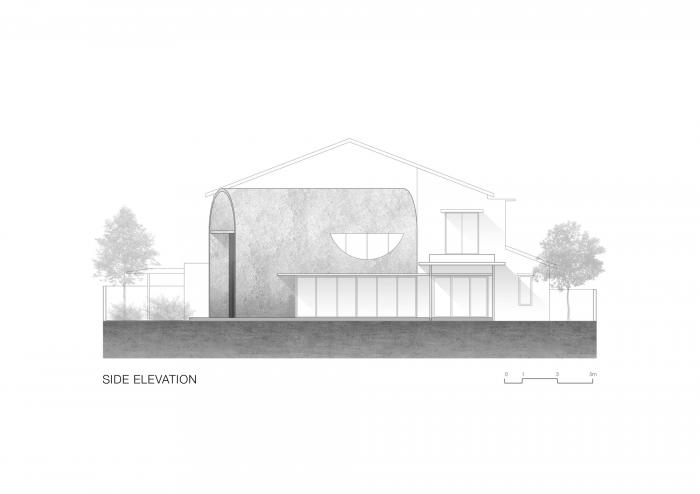 BIM建筑|简约而大胆，混凝土拱形筒的小清新：Bewboc 住宅 / Fabian Tan