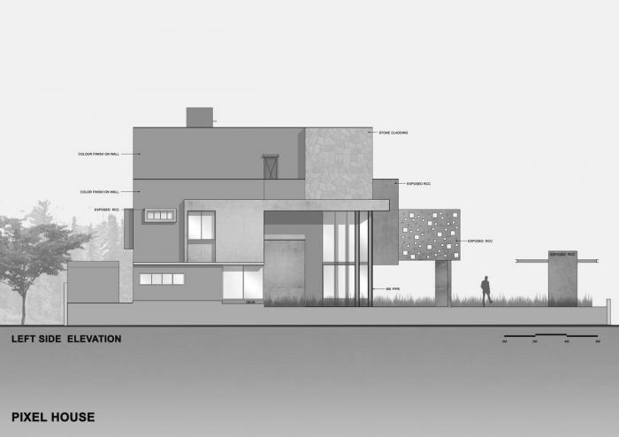 BIM建筑|“像素”住宅 / The Grid Architects