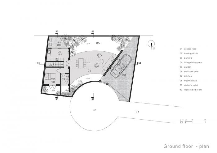 BIM建筑|斯里兰卡郊区的僻静居所——“死胡同”住宅