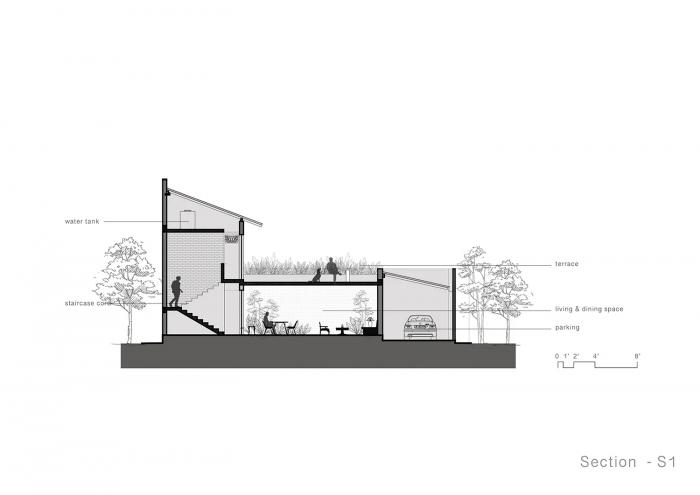 BIM建筑|斯里兰卡郊区的僻静居所——“死胡同”住宅