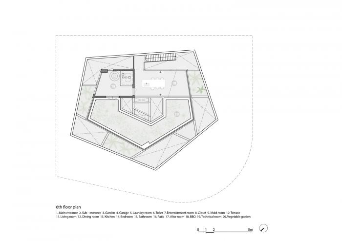 BIM建筑|居于丛林之间：越南“五角平面”树屋 / 武重义建筑事务所