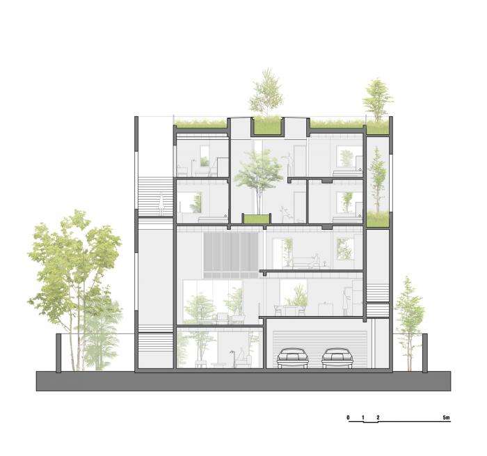 BIM建筑|居于丛林之间：越南“五角平面”树屋 / 武重义建筑事务所