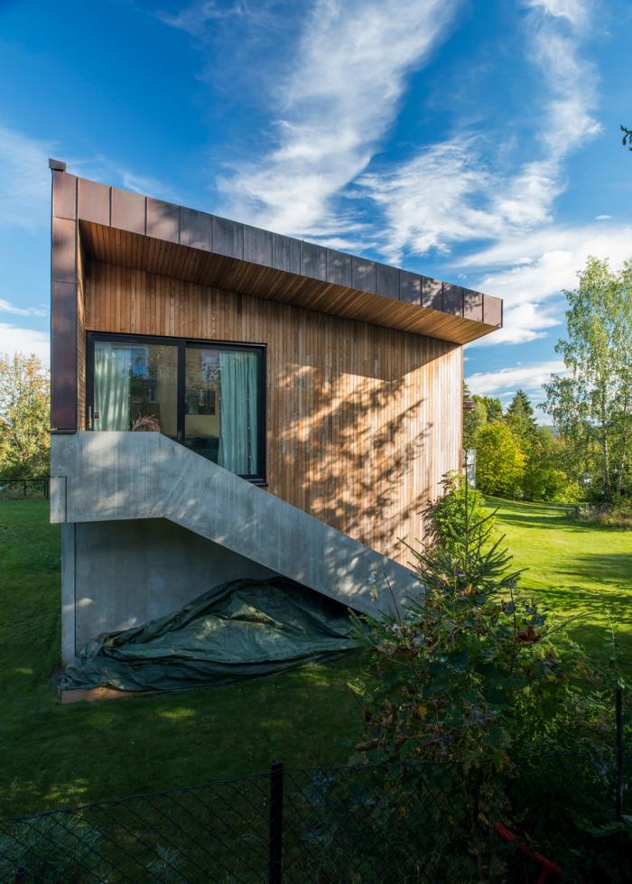 BIM建筑|挪威“楼梯”住宅，朝向峡湾的花园之家