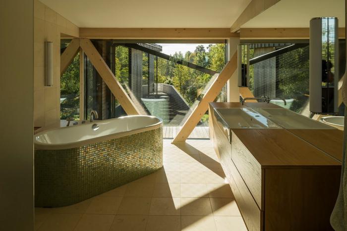 BIM建筑|挪威“楼梯”住宅，朝向峡湾的花园之家