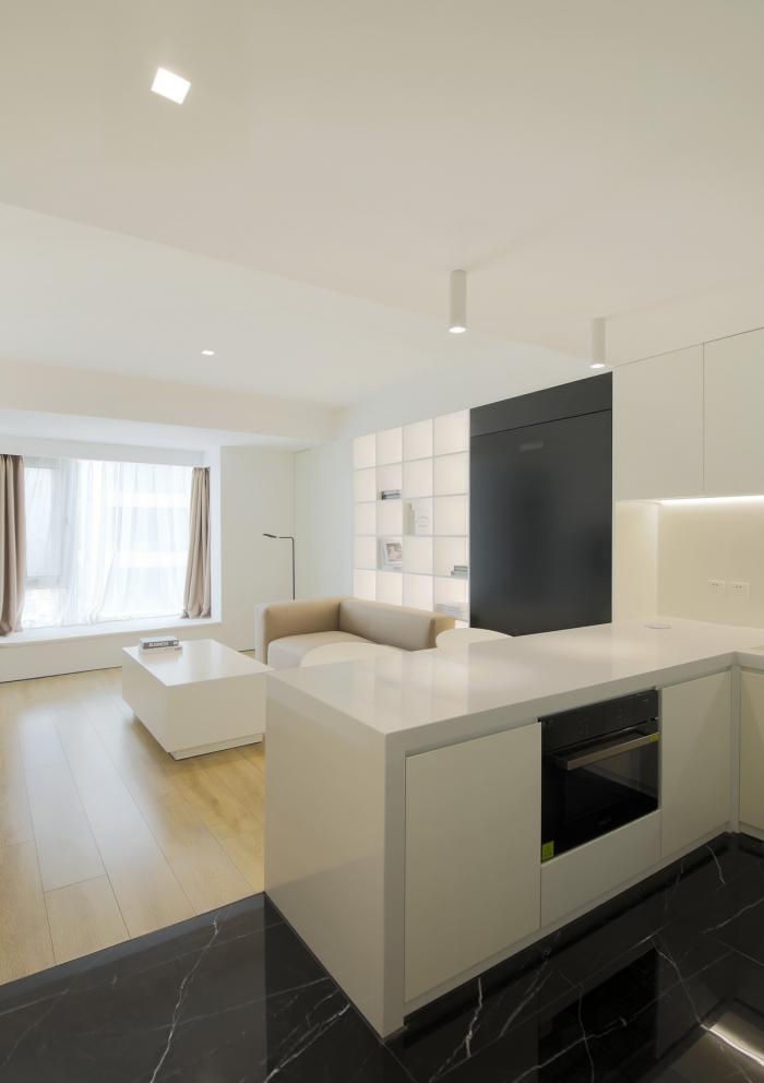 BIM建筑|46㎡北京旧房改造，90后单身女孩极简空间 / 无名创想联盟