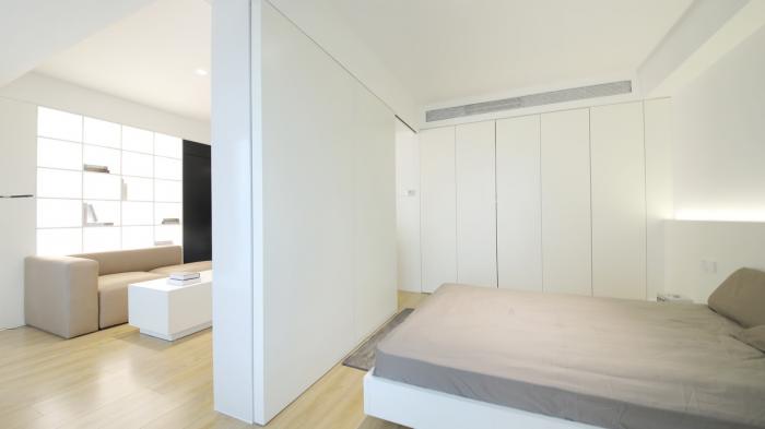 BIM建筑|46㎡北京旧房改造，90后单身女孩极简空间 / 无名创想联盟