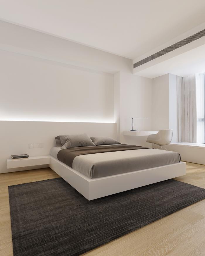 BIM建筑|46㎡北京旧房改造，90后单身女孩极简空间 / 无名创想联盟