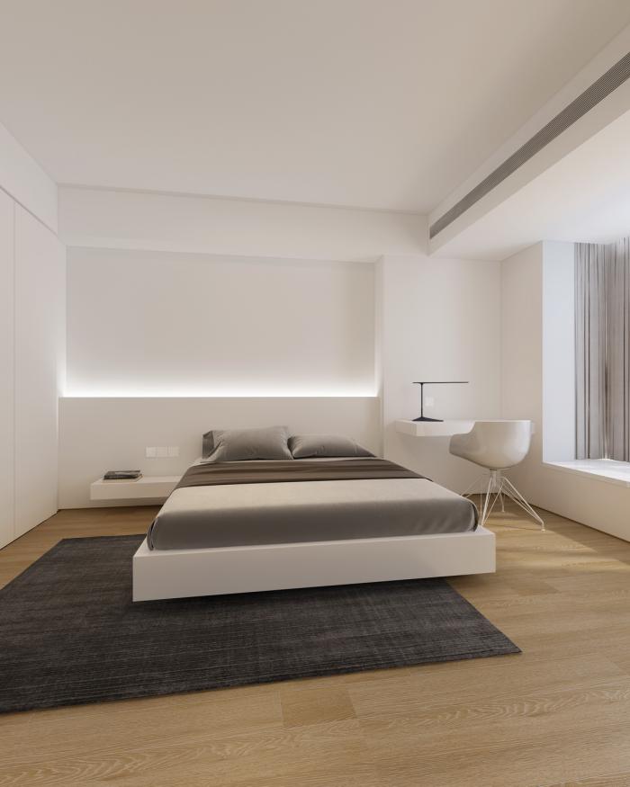 BIM建筑|46㎡北京旧房改造，90后单身女孩极简空间 / 无名创想联盟