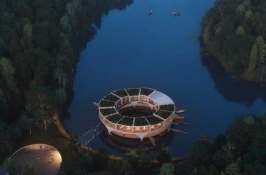 BIM建筑|森林湖泊上的“渔船”：Land Ahoy-BIM建筑网