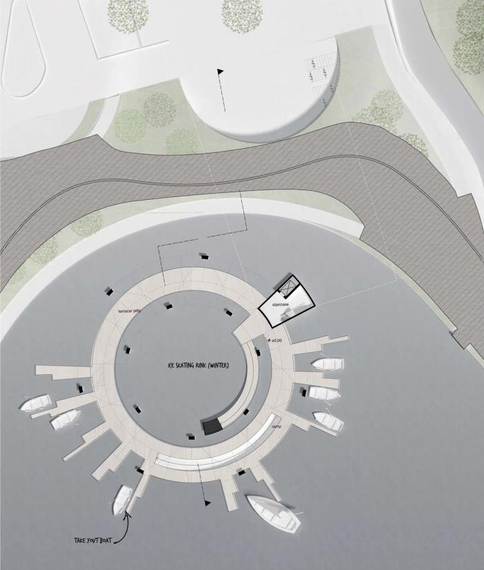 BIM建筑|森林湖泊上的“渔船”：Land Ahoy