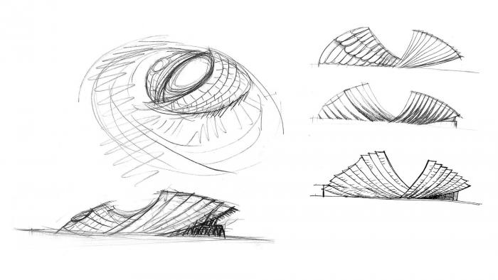 BIM建筑|日月相对，华夏文化展示中心 / 青岛腾远设计事务所 + ECA2