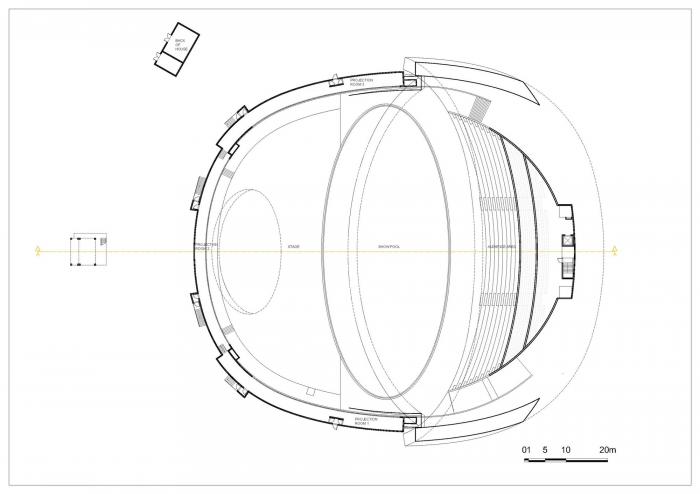 BIM建筑|日月相对，华夏文化展示中心 / 青岛腾远设计事务所 + ECA2