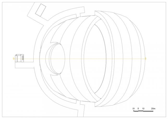 BIM建筑|日月相对，华夏文化展示中心 / 青岛腾远设计事务所 + ECA2