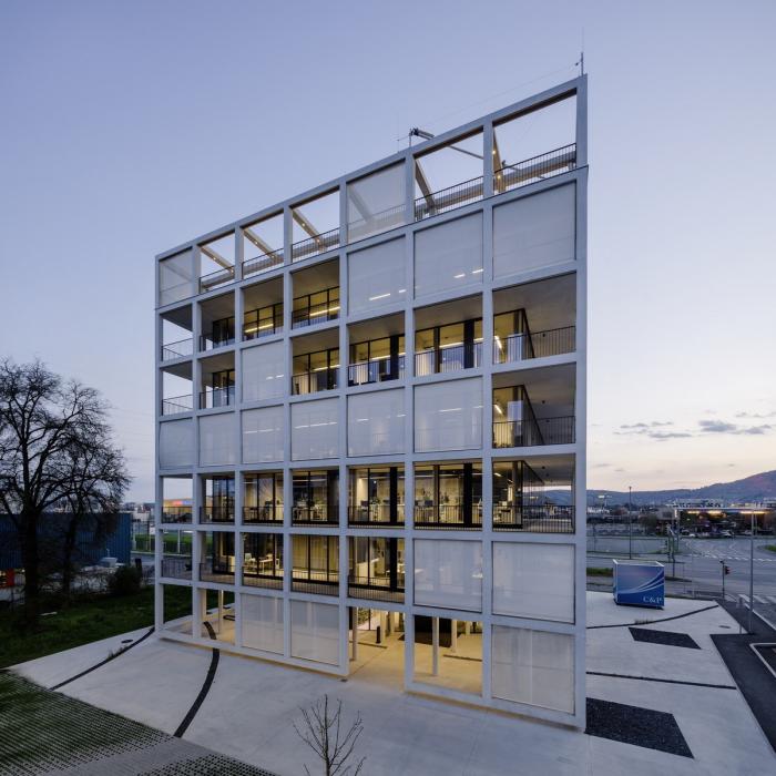 BIM建筑|外方内圆，半遮半掩的透明光影——C&P 公司总部